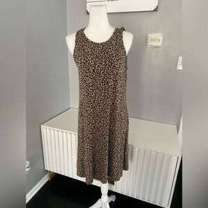Old Navy  Animal Print dress Sleeveless size L